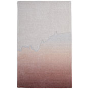 Feizy Katya 4' x 6' Abstract Indoor Rectangular Throw Rug in Pink / Ivory Pink / Ivory