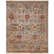 Feizy Leylan 7-3/4' x 9-3/4' Traditional Indoor Rectangular Area Rug in Brown / Tan / Gray Brown / Tan / Gray