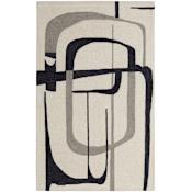 Feizy Maguire 8' x 10' Abstract Indoor Rectangular Area Rug Ivory / Gray / Black