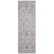 Feizy Pasha 2-1/2' x 7-1/4' Vintage Indoor Runner Ivory / Taupe / Blue