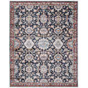 Feizy Pearson 9' x 12' Vintage Indoor Rectangular Area Rug Blue / Red / Ivory