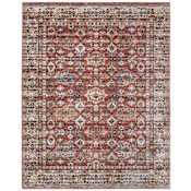 Feizy Pearson 9' x 12' Vintage Indoor Rectangular Area Rug in Red / Tan / Blue Red / Tan / Blue