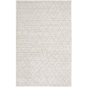 Feizy Redford 9' x 12' Solid Indoor Rectangular Area Rug in Ivory / Gray Ivory / Gray