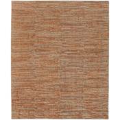 Feizy Braeside 8' x 10' Abstract Indoor Rectangular Area Rug Orange / Gray