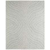 Feizy Wallace 12' x 15' Abstract Indoor Rectangular Area Rug in Gray / Ivory Gray / Ivory