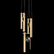 Fine Art Handcrafted Lighting ARIA 6 Light 16" Wide LED Crystal Multi Light Pendant Brushed Gold