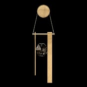 Fine Art Handcrafted Lighting ARIA 2 Light 21" Tall LED Wall Sconce Brushed Gold