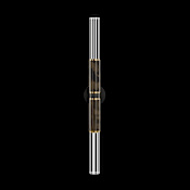 Fine Art Handcrafted Lighting Antonia 34" Tall LED Wall Sconce Black / Brass / Charcoal