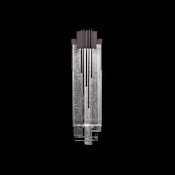 Fine Art Handcrafted Lighting Arpeggio 17" Tall LED Wall Sconce Midnight Steel / Clear