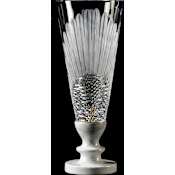 Fine Art Handcrafted Lighting Mariner Luxury 22" Tall Crystal Vase Antique Gold Plated