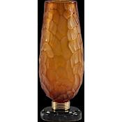 Fine Art Handcrafted Lighting Mariner Luxury 18" Tall Crystal Vase Antique Gold Plated