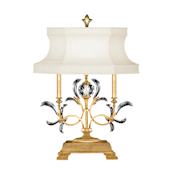 Fine Art Handcrafted Lighting Beveled Arcs 34" Tall Buffet Table Lamp Gold Leaf