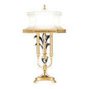 Fine Art Handcrafted Lighting Beveled Arcs 3 Light 37" Tall Buffet Table Lamp Gold Leaf