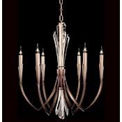 Fine Art Handcrafted Lighting Trevi 6 Light 26" Wide Crystal Candle Style Chandelier Bronze
