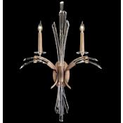 Fine Art Handcrafted Lighting Trevi 2 Light 34" Tall Wall Sconce Bronze