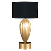 Fine Art Handcrafted Lighting Allegretto 33" Tall Buffet Table Lamp Gold Leaf / Black