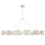 Fine Art Handcrafted Lighting Allison Paladino 16 Light 74" Wide Integrated LED Crystal Chandelier Silver