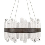 Fine Art Handcrafted Lighting Lior 2 Light 21" Wide Integrated LED Chandelier Bronze