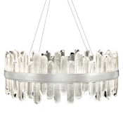 Fine Art Handcrafted Lighting Lior 2 Light 30-1/2" Wide Integrated LED Chandelier Silver