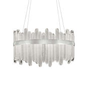 Fine Art Handcrafted Lighting Lior 2 Light 30-1/2" Wide Integrated LED Chandelier Silver