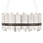 Fine Art Handcrafted Lighting Lior 2 Light 41" Wide Integrated LED Chandelier Bronze