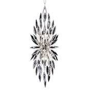 Fine Art Handcrafted Lighting Lily Buds 4 Light 13" Wide Crystal Pendant Silver