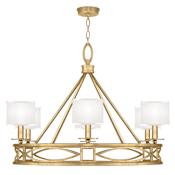 Fine Art Handcrafted Lighting Cienfuegos 6 Light 40" Wide Chandelier Gold Leaf