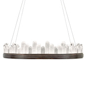 Fine Art Handcrafted Lighting Lior 7" High Integrated LED Crystal Chandelier Bronze