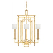 Fine Art Handcrafted Lighting Cienfuegos 4 Light 24" Wide Chandelier Gold Leaf