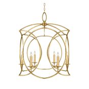 Fine Art Handcrafted Lighting Cienfuegos 6 Light 29" Wide Candle Style Chandelier Gold Leaf