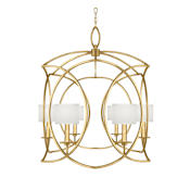 Fine Art Handcrafted Lighting Cienfuegos 6 Light 31" Wide Chandelier Gold Leaf
