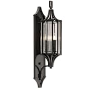Fine Art Handcrafted Lighting Bristol 3 Light 33" Tall Wall Sconce Black