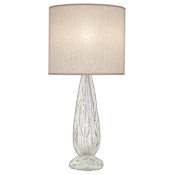 Fine Art Handcrafted Lighting Las Olas 31" Tall Vase Table Lamp Gold Leaf / Beige