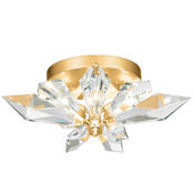 Fine Art Handcrafted Lighting Foret 4 Light 24" Wide Semi-Flush Ceiling Fixture Gold Leaf
