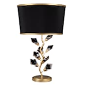 Fine Art Handcrafted Lighting Foret 30" Tall Accent Table Lamp Gold Leaf / Black