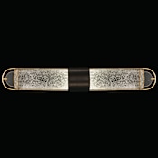 Fine Art Handcrafted Lighting Bond 2 Light 36" Wide LED Bath Bar Black / Gold