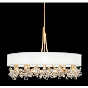 Fine Art Handcrafted Lighting Azu 10 Light 35" Wide Crystal Chandelier Gold