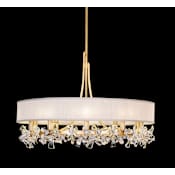 Fine Art Handcrafted Lighting Azu 10 Light 35" Wide Crystal Chandelier Gold