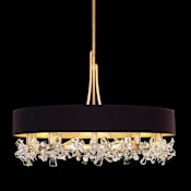 Fine Art Handcrafted Lighting Azu 10 Light 35" Wide Crystal Chandelier Gold