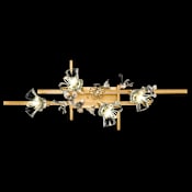 Fine Art Handcrafted Lighting Azu 4 Light 37" Wide Vanity Light Gold