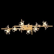 Fine Art Handcrafted Lighting Azu 6 Light 47" Wide Vanity Light Gold