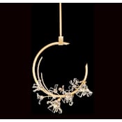 Fine Art Handcrafted Lighting Azu 3 Light 19" Wide Crystal Pendant Gold