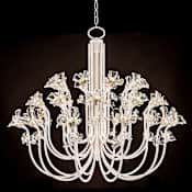 Fine Art Handcrafted Lighting Azu 30 Light 57" Wide Crystal Abstract Chandelier Gold