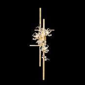 Fine Art Handcrafted Lighting Azu 3 Light 44" Tall Wall Sconce Gold