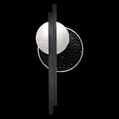 Fine Art Handcrafted Lighting Selene 2 Light 26" Tall LED Wall Sconce Black / Clear / White Glass
