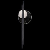 Fine Art Handcrafted Lighting Selene 2 Light 44" Tall LED Wall Sconce Black / Clear / White Glass