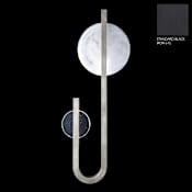 Fine Art Handcrafted Lighting Selene 2 Light 36" Tall LED Wall Sconce Black / Clear / White Glass