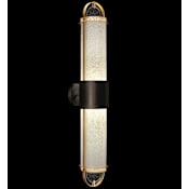 Fine Art Handcrafted Lighting Bond 35" Tall LED Wall Sconce Black / Gold