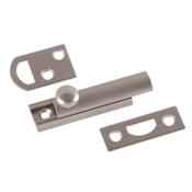 First Watch 2" Solid Brass Slide Surface Bolt for Flush or Recessed Doors Satin Nickel