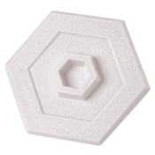 First Watch Self-Adhesive Paintable Wall Hole Cover and Wall Bumper / Door Bumper White